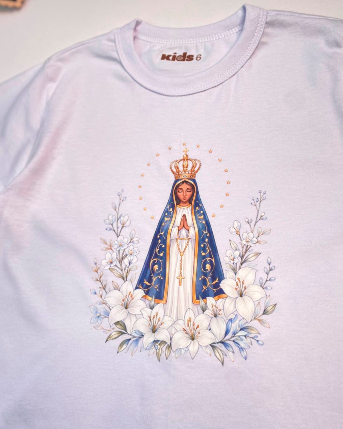 Camiseta Nossa Senhora Aparecida - Infantil - Imagem 4